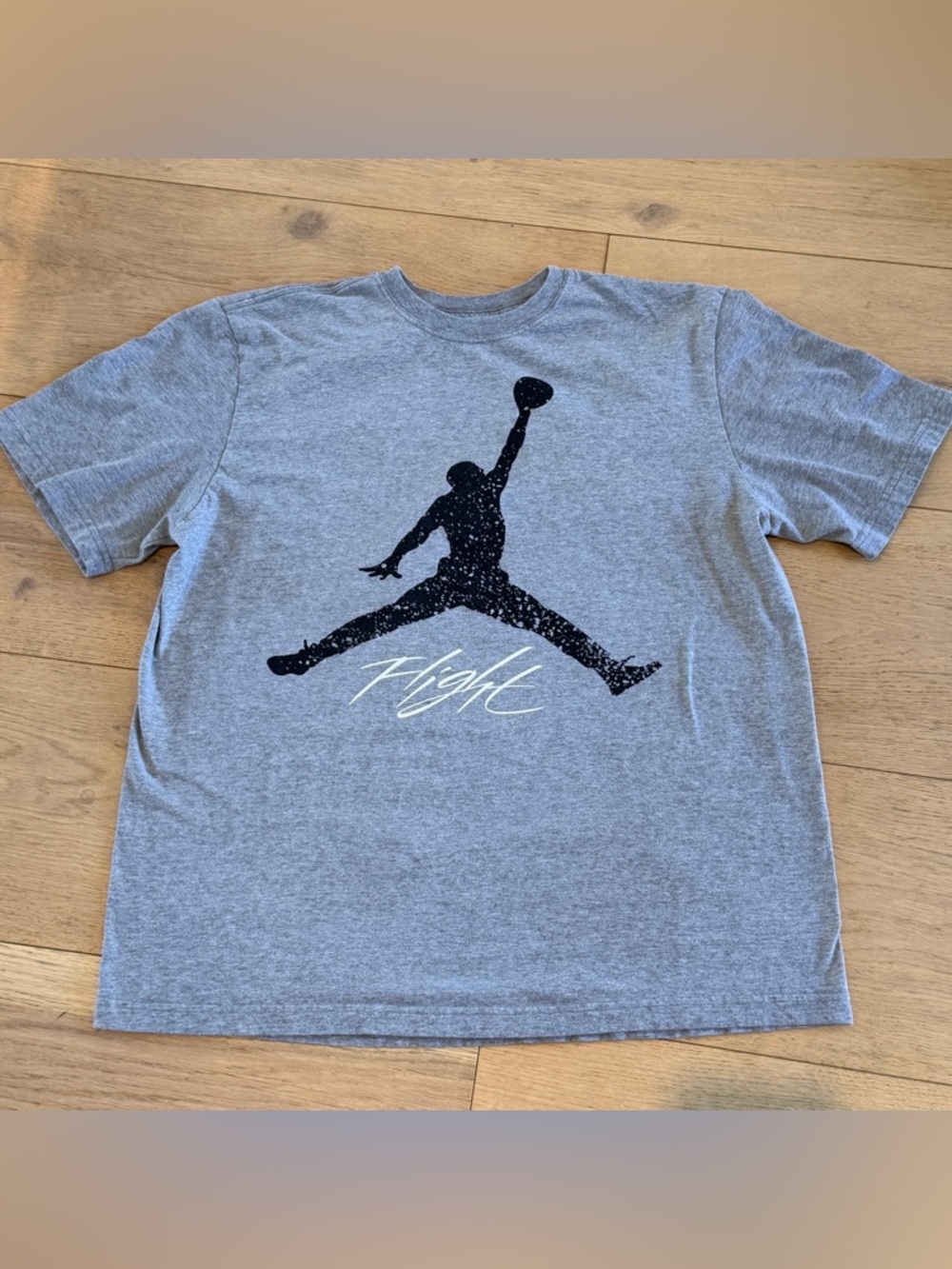 Jordan Grey Short-Sleeve Flight Graphic Tee
